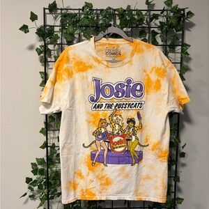 Josie and the Pussycats Yellow Tie-Dye Graphic Tee